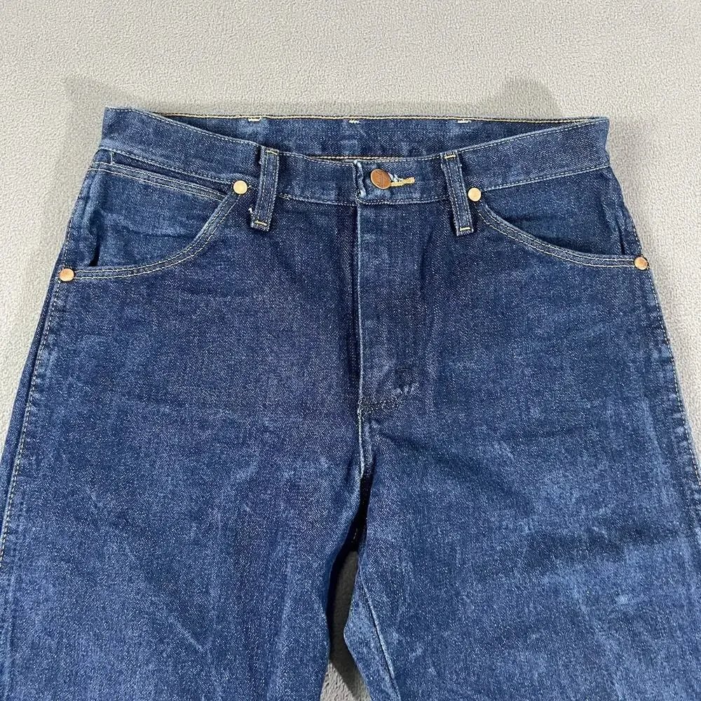 Wrangler Jeans Mens 30X31 Blue 13MWZ Faded Western Rodeo Cowboy Workwear